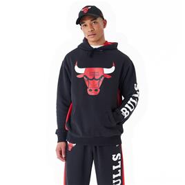 New Era Nba Mesh Panel Chicago Bulls Hoodie Preto S Homem