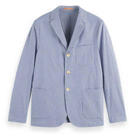 Scotch & Soda Unconstructed Seersucker Blazer Azul L Homem