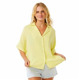 Rip Curl Premium Surf Short Sleeve Shirt Amarelo L Mulher