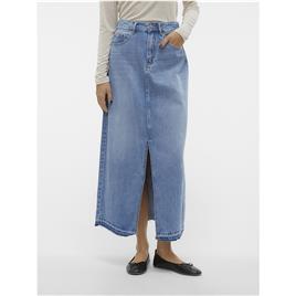 Vero Moda Zayla Long Skirt Azul S Mulher