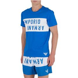 Emporio Armani 211818_4r476 Short Sleeve T-shirt Azul XL Homem