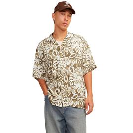 Jack & Jones Rexton Short Sleeve Shirt Beige XL Homem