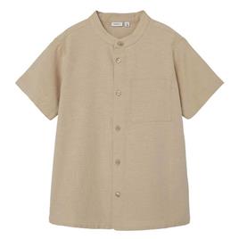 Name It Faher Short Sleeve Shirt Beige 7-8 Years Rapaz