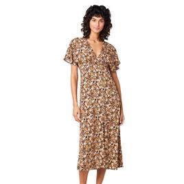 Rip Curl Sea Of Dreams Maxis Short Sleeve Long Dress Castanho M Mulher