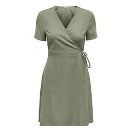 Only Addiction-caro Short Sleeve Short Dress Verde M Mulher