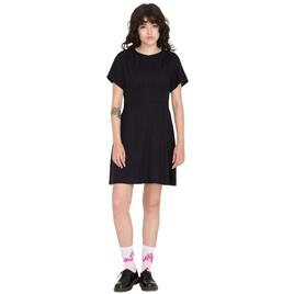 Volcom Surfpunk Short Sleeve Short Dress Preto S Mulher