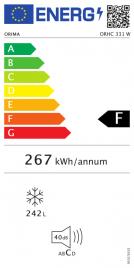 Congelador Vertical Orima ORHC-331-W