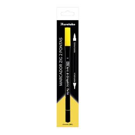 ZIG WATERCOLOUR SYSTEM Marcador 2 Pontas Art & Graphic Twin, Ponta Bala e Ponta Pincel, Verde Sombra