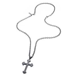Police Pj26552blk.02 Necklace Prateado  Homem