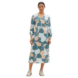 Tom Tailor Printed Airblow Dress Colorido 40 Mulher