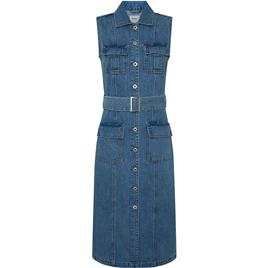 Pepe Jeans Liz Short Sleeve Short Dress Azul S Mulher