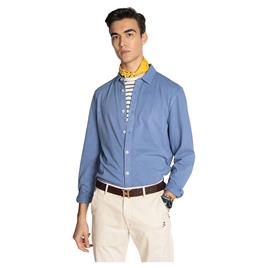 Harper & Neyer Old Harbor Long Sleeve Shirt Azul L Homem