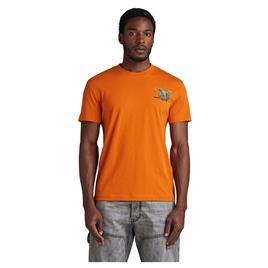 G-star Back Gr Short Sleeve T-shirt Laranja 2XL Homem