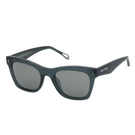 Zadig&voltaire Szv373 Sunglasses Verde Smoke Mirror Gold / CAT2 Homem