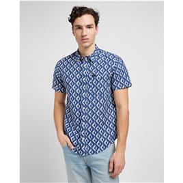 Lee Leesure Short Sleeve Shirt Azul S Homem