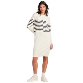 G-star Broken Long Sleeve Midi Dress Beige 2XS Mulher