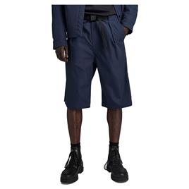 G-star Pleated Belt Chino Shorts Azul 34 Homem