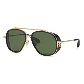 Roberto Cavalli Src008m Sunglasses Dourado Green / CAT3 Homem