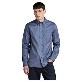 G-star One Pkt Long Sleeve Shirt Azul L Homem