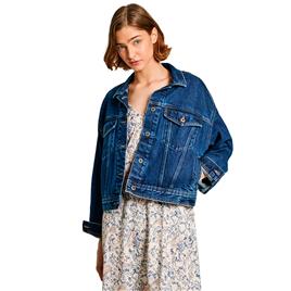 Pepe Jeans Relaxed Denim Jacket Azul XL Mulher
