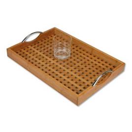 Bamboo Wood Tray Transparente 46.5 x 32.5 x 7.5 mm