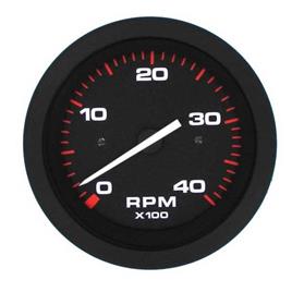 Veethree Amega 0-4000rpm Tachometer Preto 86 mm