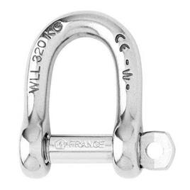 Wichard Straight Self Locking Shackle Prateado 12 mm