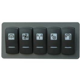 Philippi Stv715 10a Switch Panel Preto 147 x 69 x 65 mm