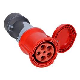 Mennekes Power Top Xtra 63a Ip44 400v 5 Poles Female Plug Vermelho