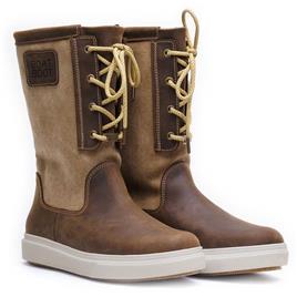 Boat Boot Canvas Laceup Boots Castanho EU 46 Mulher
