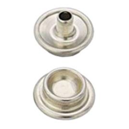 Common Sense Dot Male&female Brooch Rivet 100 Units Prateado 4.4 mm
