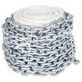 4water 15 M 8 Mm Rope Set With Chain 6 Mm 5 M Prateado