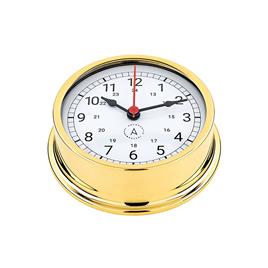 Autonautic Instrumental Pacific Series Arabic Numbers Chromed Brass Clock Prateado 120 mm
