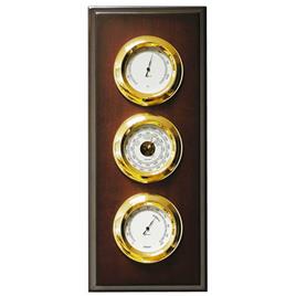 Autonautic Instrumental Pacific Series Gold Brass Weather Station Panel Dourado 120 mm