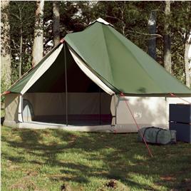 vidaXL Tenda familiar tipi para 6 pessoas impermeável verde
