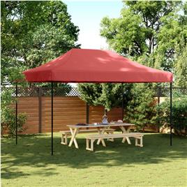 vidaXL Tenda para festas pop-up dobrável 440x292x315 cm bordô