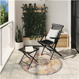 vidaXL Tapete de interior e exterior design vintage ARBIZU Ø 120 cm