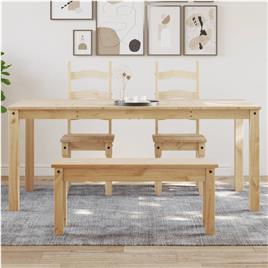 vidaXL Mesa de jantar Panama 180x90x75 cm madeira de pinho maciça