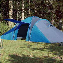 vidaXL Tenda familiar em cúpula para 6 pessoas impermeável azul