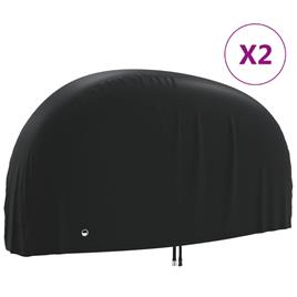 vidaXL Capas para bicicleta 2 pcs 200x70x110 cm tecido oxford 190T