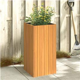 vidaXL Vaso/floreira de jardim 45x45x90 cm madeira de acácia maciça