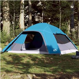 vidaXL Tenda familiar em cúpula para 6 pessoas impermeável azul