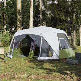 vidaXL Tenda familiar c/ LED 10 pessoas libertação rápida azul-claro