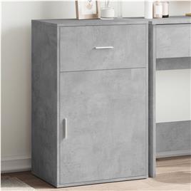 vidaXL Armário arrumação 56,5x39x90 cm derivados madeira cinza cimento