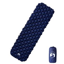 vidaXL Colchão de campismo insuflável 190x58x6 cm azul-marinho