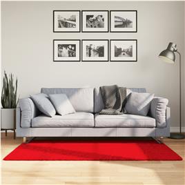 vidaXL Tapete de pelo curto OVIEDO 80x150 cm vermelho