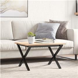 vidaXL Pernas para mesa de centro estrutura em X ferro fundido