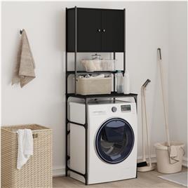 vidaXL Armário máquina de lavar roupa 68x48,5x194 cm preto