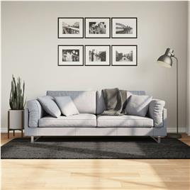 vidaXL Tapete de pelo alto aspeto brilhante ISTAN 100x200cm antracite