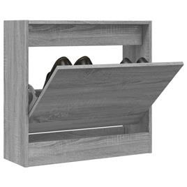 vidaXL Sapateira 60x21x57 cm derivados de madeira sonoma cinza